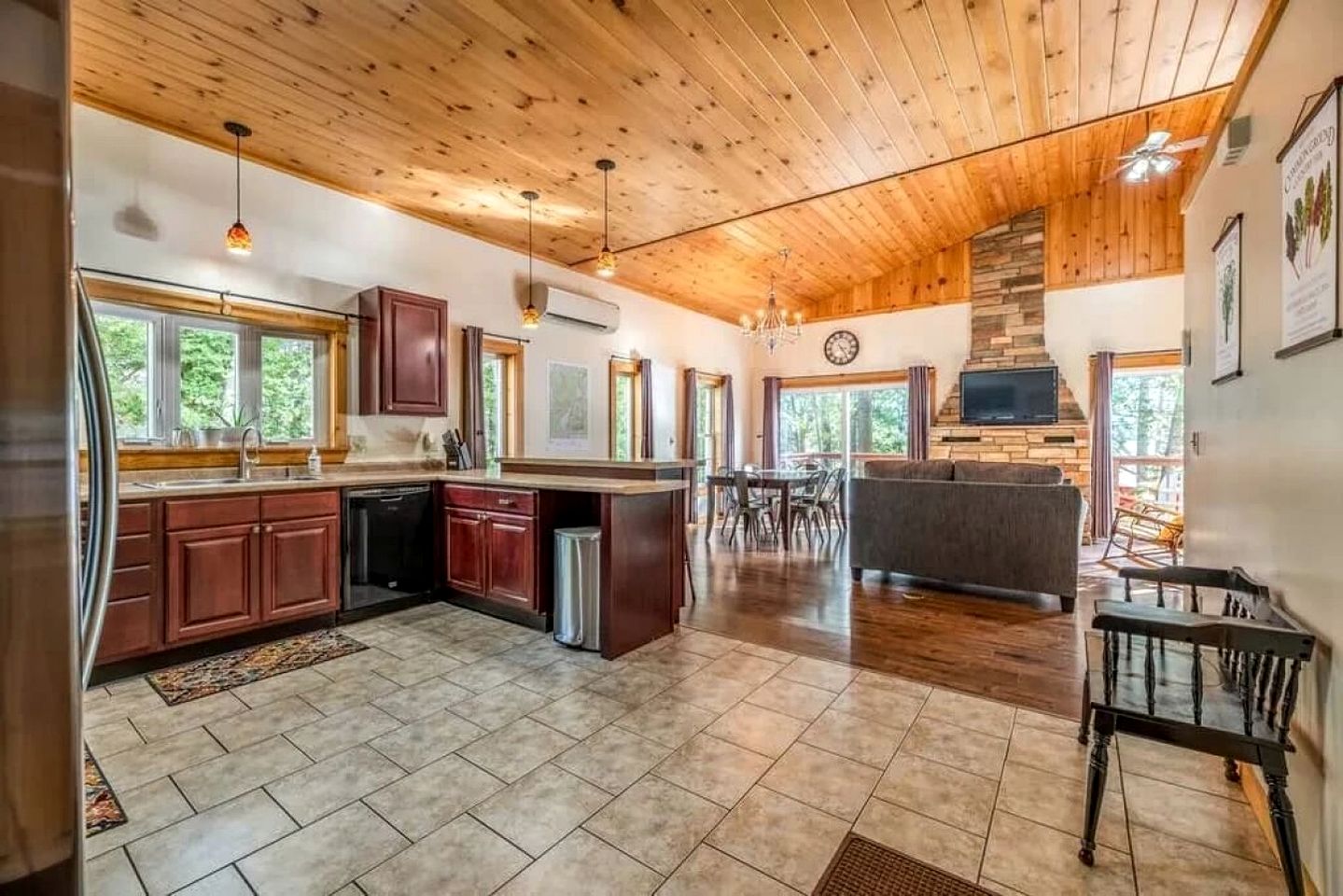 Spacious Maine Lakefront Home with Bunk Beds, Firepit & Beach Access in Burnham