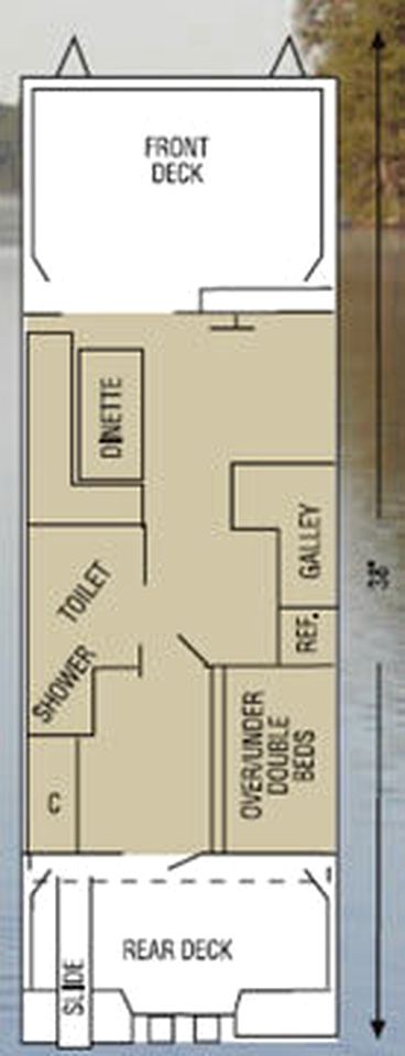 Classic Wide-Cabin Houseboat with Water Slide Near Babbitt, MN