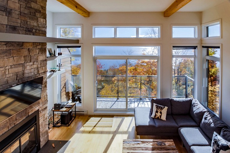 Outstanding Contemporary Mountain Getaway with Hot Tub near Hiking Trails in Charlevoix, Quebec