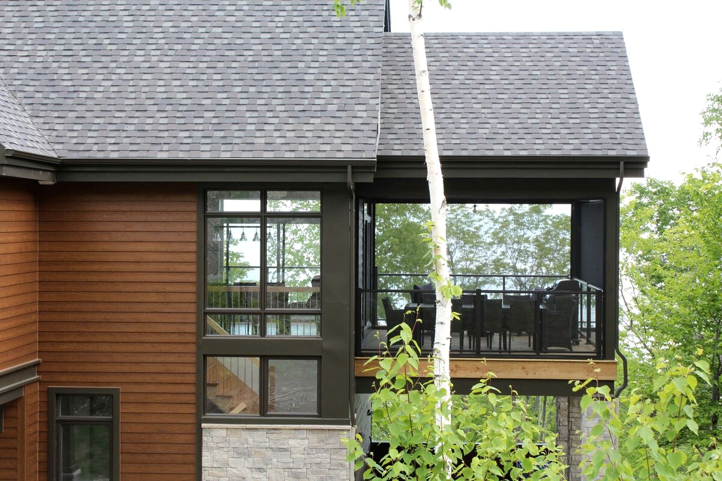 Outstanding Contemporary Mountain Getaway with Hot Tub near Hiking Trails in Charlevoix, Quebec