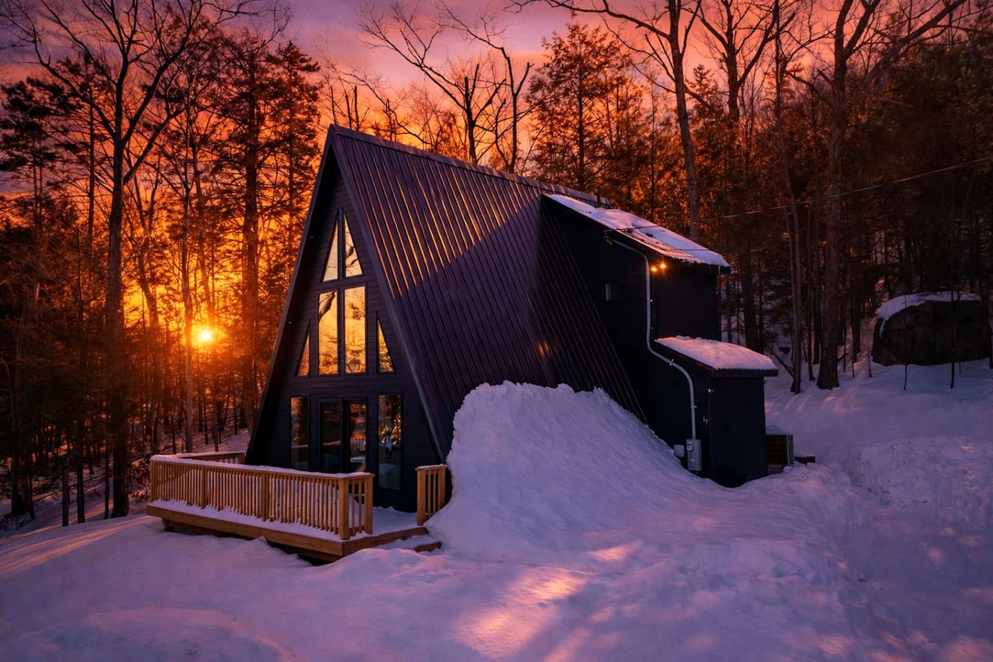 Bright and Airy A-Frame for a Relaxing Mountain Getaway in Conway, New Hampshire