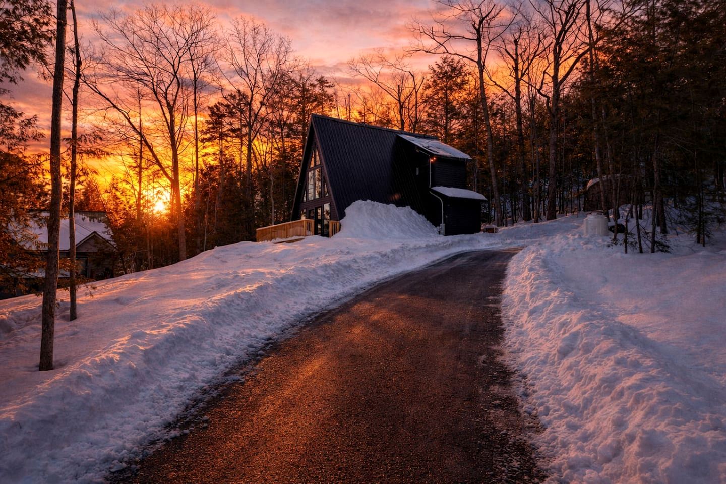 Bright and Airy A-Frame for a Relaxing Mountain Getaway in Conway, New Hampshire
