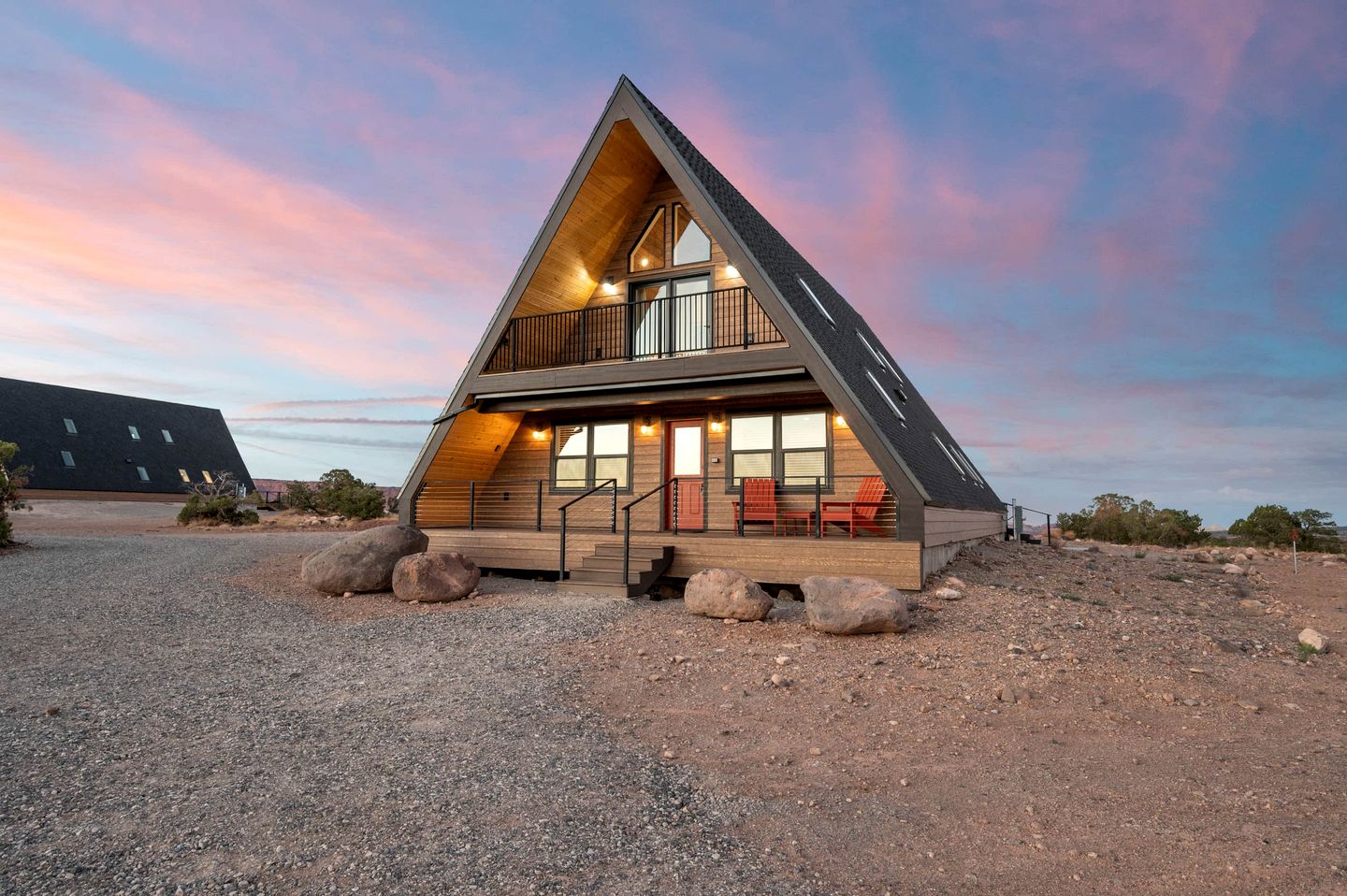 Gorgeous A-frame Settled in the Middle of the Desert inTorrey, Utah