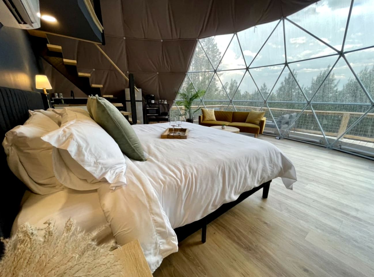 Spacious Dome with Lofted Interior and Furnished Deck in Kentucky