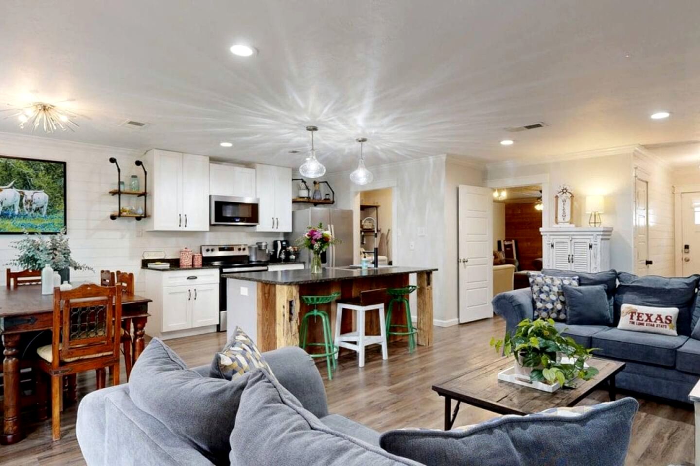 Modern Farmhouse Escape with Patio & Fire Pit in Bryan, Texas