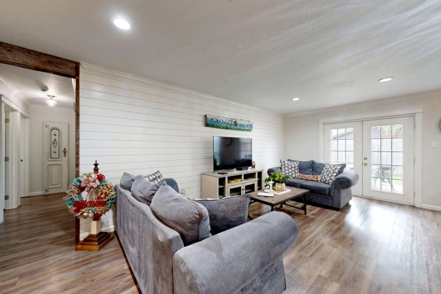 Modern Farmhouse Escape with Patio & Fire Pit in Bryan, Texas