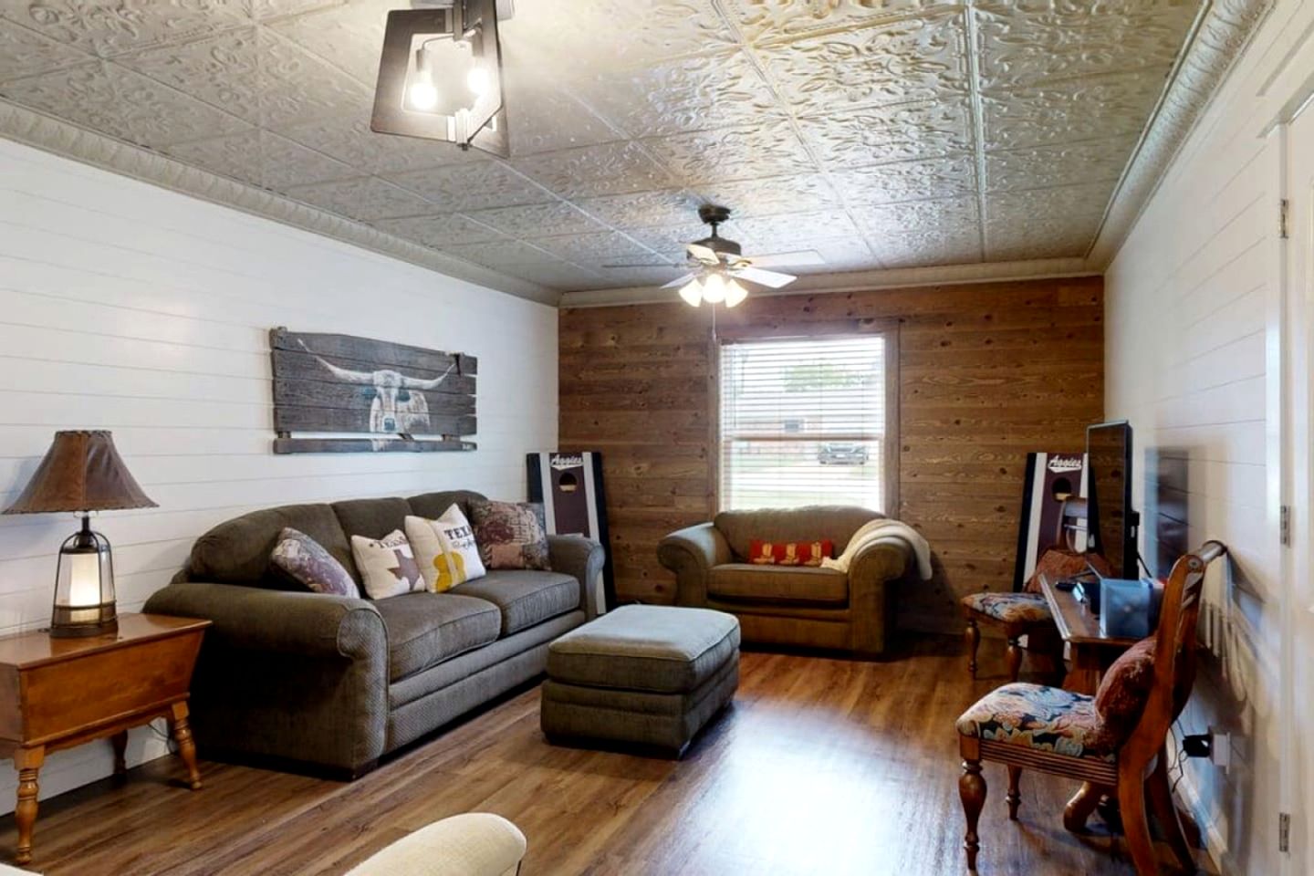 Modern Farmhouse Escape with Patio & Fire Pit in Bryan, Texas