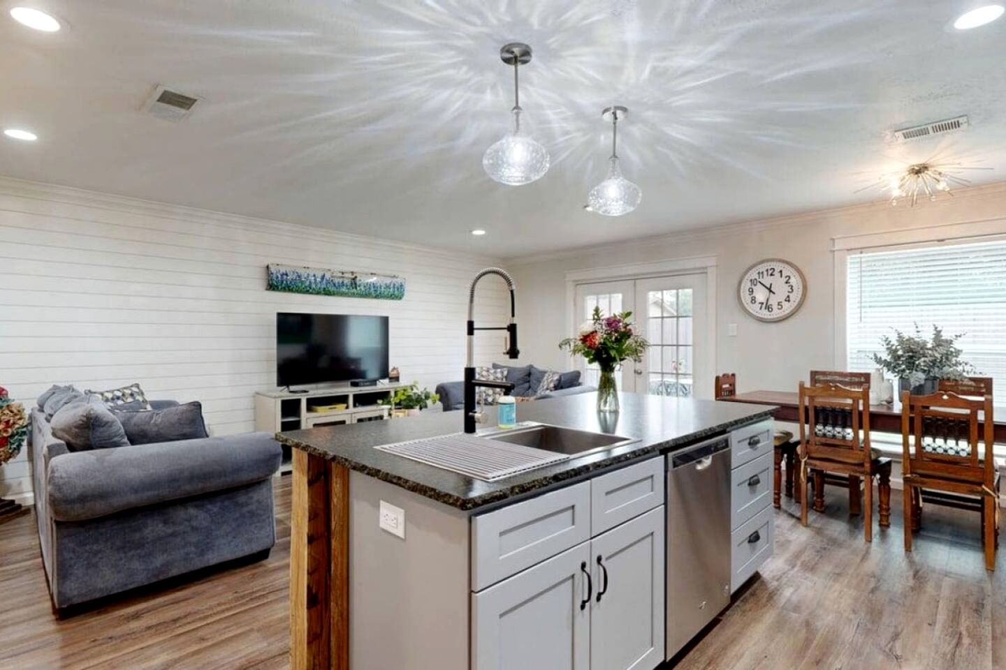 Modern Farmhouse Escape with Patio & Fire Pit in Bryan, Texas