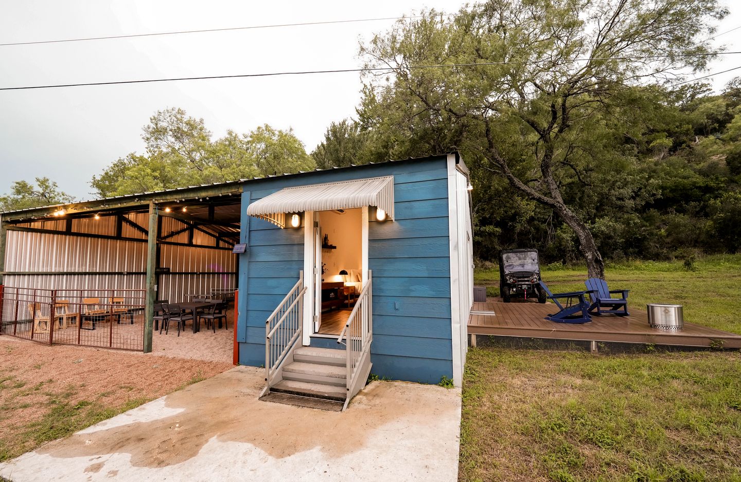 Gorgeous Tiny House with Fire Pit, Games and Barbecue in San Saba, Texas