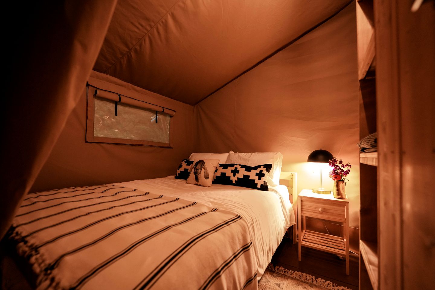 Beautiful Safari Tent Nestled Amidst Trees in San Saba, Texas