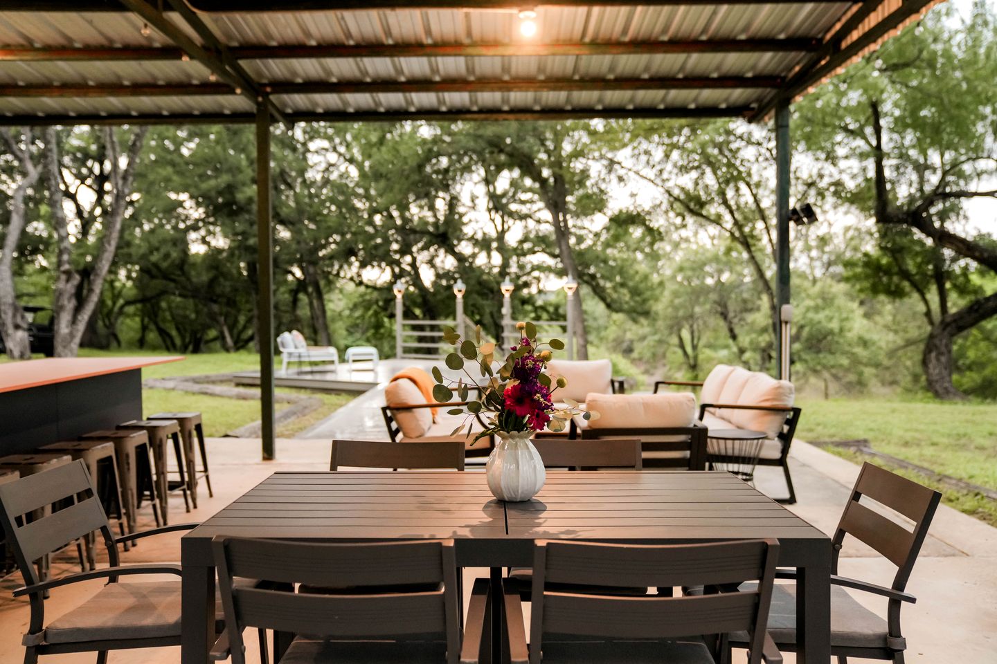 Beautiful Safari Tent Nestled Amidst Trees in San Saba, Texas