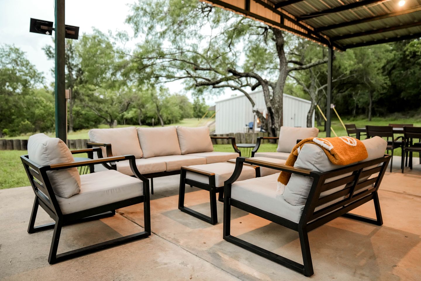 Beautiful Safari Tent Nestled Amidst Trees in San Saba, Texas