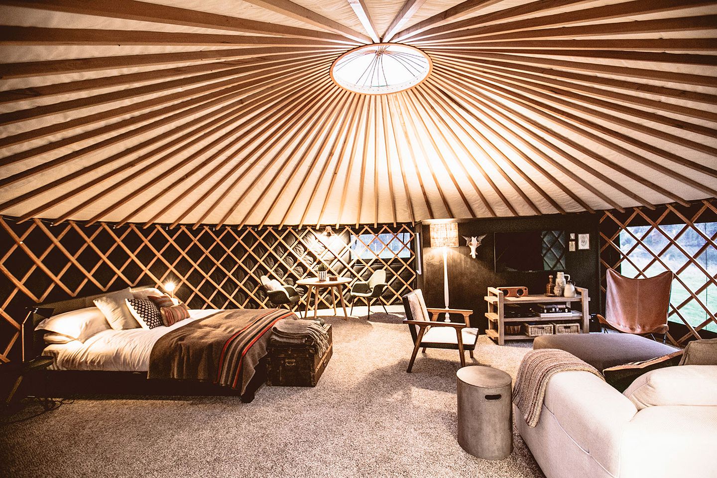 The Round Tent, Yurts, Raglan, New Zealand Glamping Hub