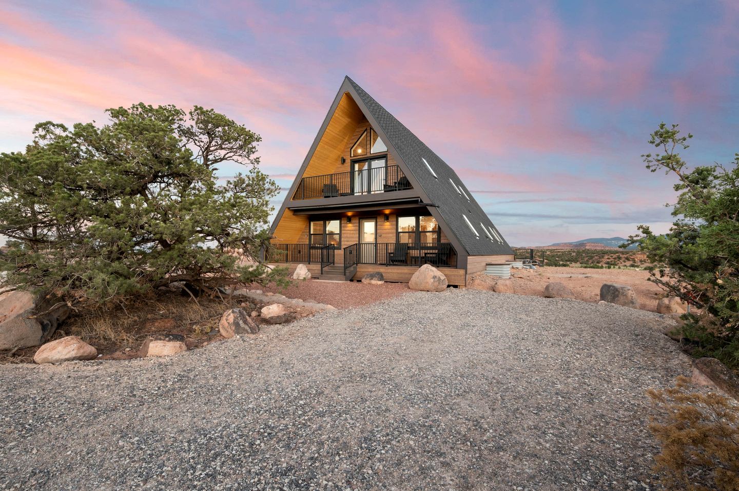 Experience Pure Glamping on this A-frame Placed in the Middle of the Desert in Wayne County, Utah