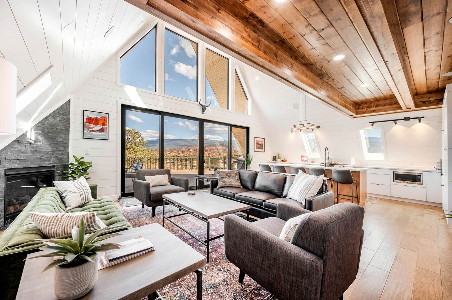 Experience Pure Glamping on this A-frame Placed in the Middle of the Desert in Wayne County, Utah
