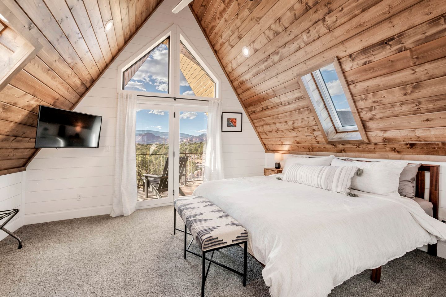Experience Pure Glamping on this A-frame Placed in the Middle of the Desert in Wayne County, Utah