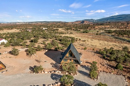 Experience Pure Glamping on this A-frame Placed in the Middle of the Desert in Wayne County, Utah