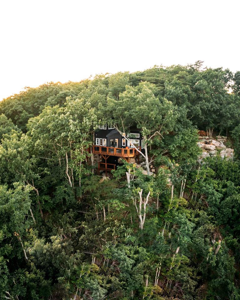 Breathtaking Tree House with Jacuzzi and Lofted Interior in Georgia
