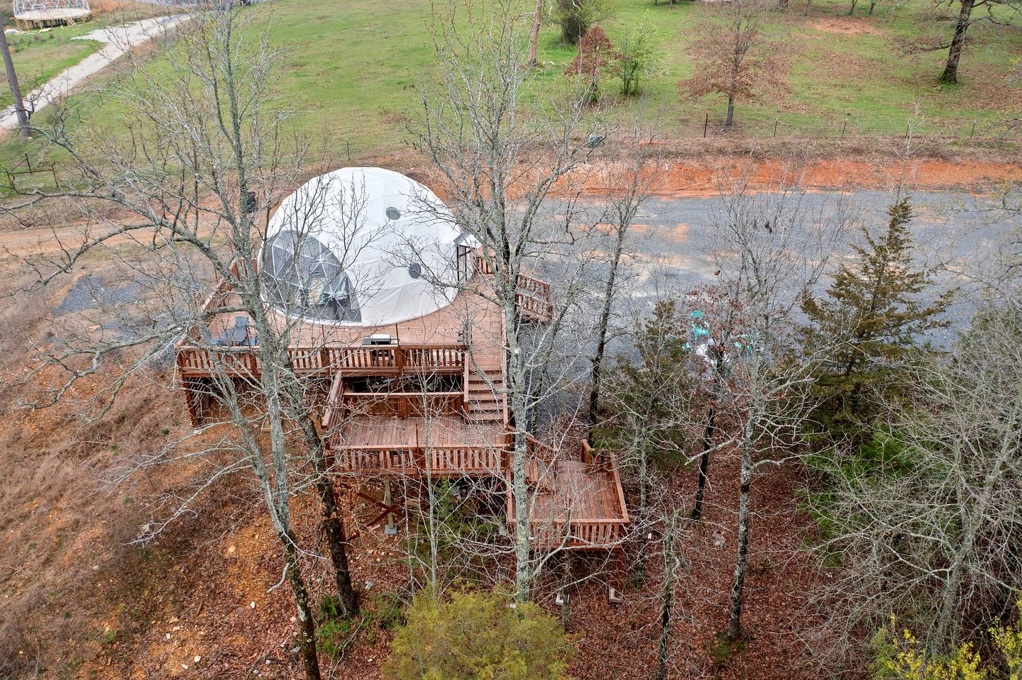 Peaceful Forest Dome Retreat with Hot Tub & Private Deck in Broken Bow, Oklahoma