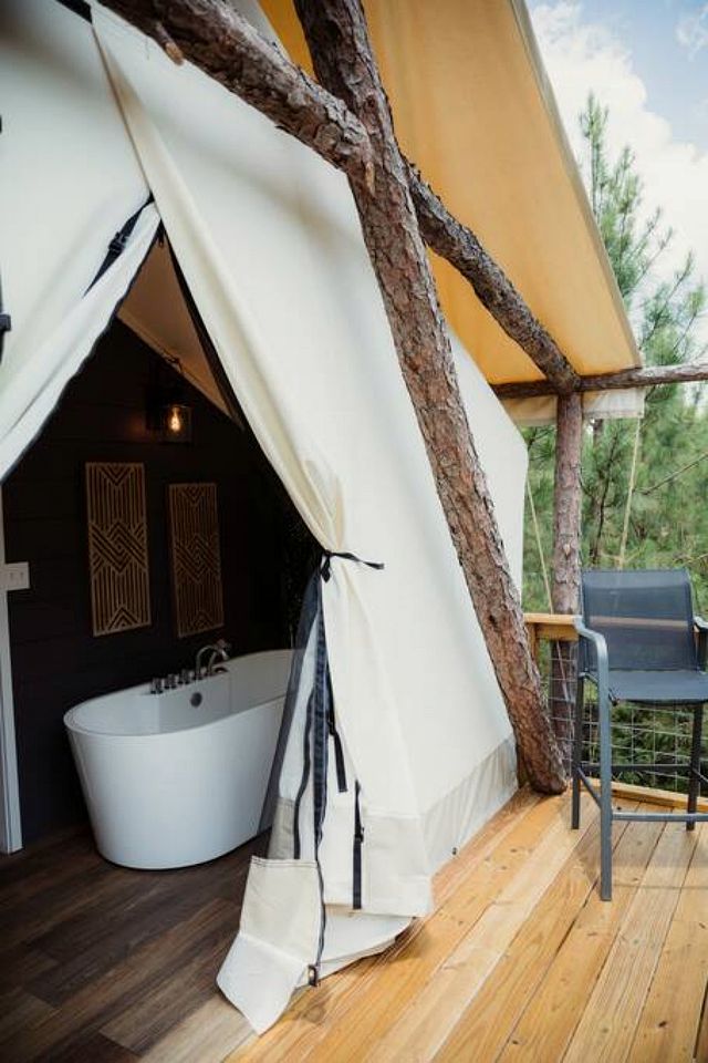 Gorgeous Safari Tent with Sauna Perfect for a Couple Retreat in Kentucky