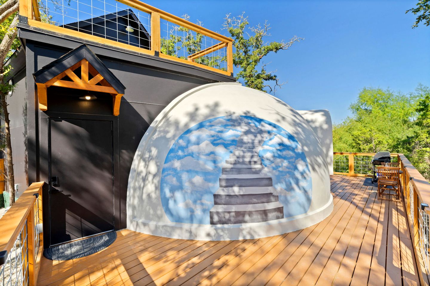 Impressive Unique Castle Dome with Spectacular Panoramic Views and Stunning Design in Elgin, Texas