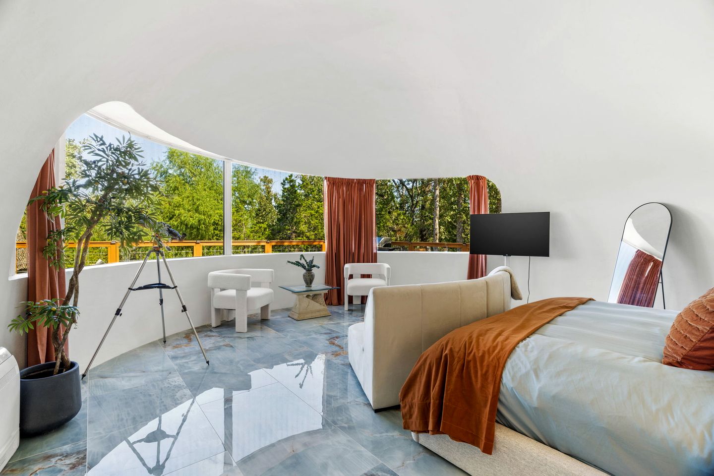 Impressive Unique Castle Dome with Spectacular Panoramic Views and Stunning Design in Elgin, Texas