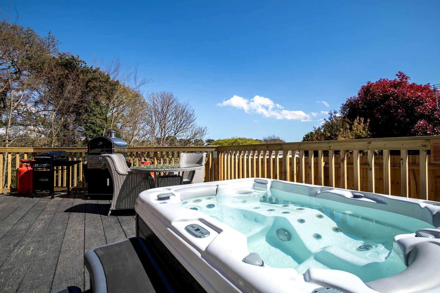 Romantic Woodland Lodge with Hot Tub near South Coast, England
