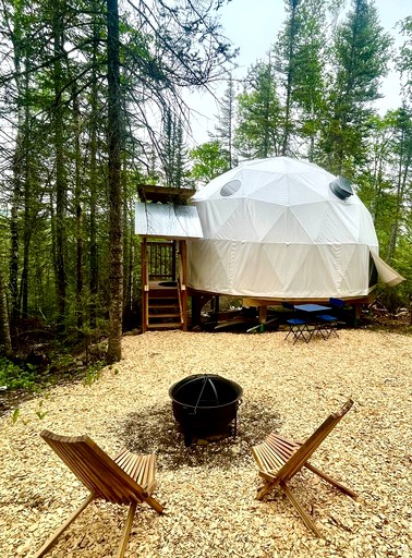 Vibrant Rustic Dome Retreat near Superior Lake in Minnesota