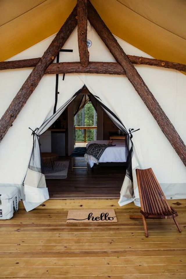 Amazing Luxurious Safari Tent with Sauna and Bath in Kentucky
