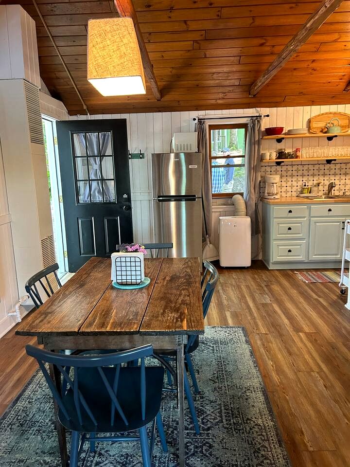 Charming Lakefront Cabin with Hot Tub and Beach Access near Traverse City, Michigan