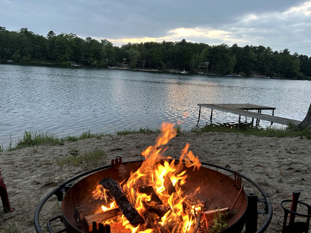 Charming Lakefront Cabin with Hot Tub and Beach Access near Traverse City, Michigan