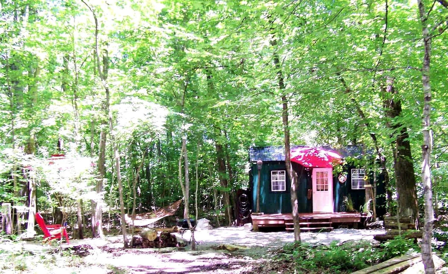 Secluded Watertree Tiny House near Old Hickory Lake – Private Deck, Trails & Breakfast
