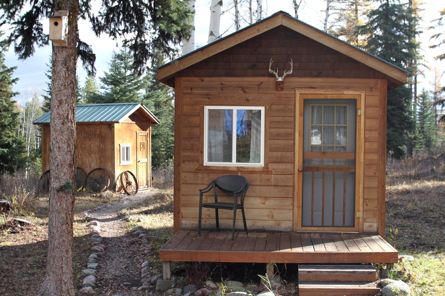 Secluded Cabin Rental for Two Guests near Glacier National Park in Flathead County, Montana