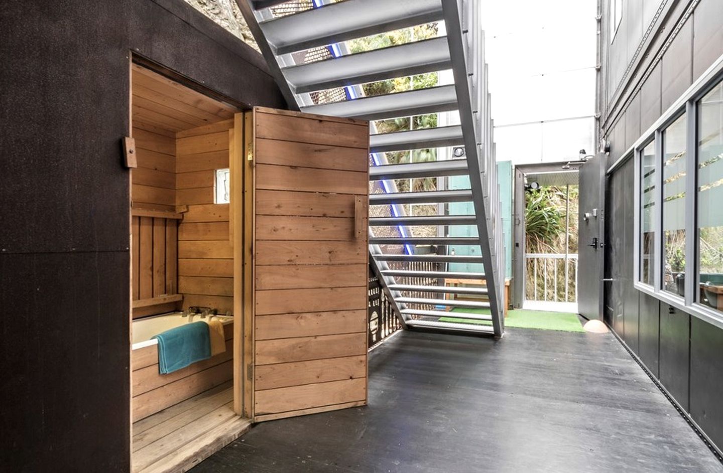 Unique Getaway with Private Waterfall and Hydrotherapy Spa in Wellington, New Zealand