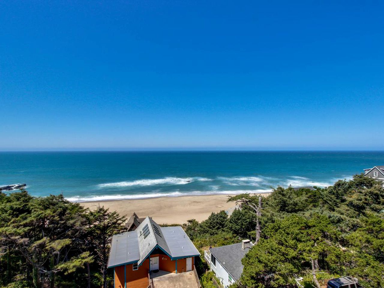 Modern Rental with Ocean Views in Lincoln City, Oregon
