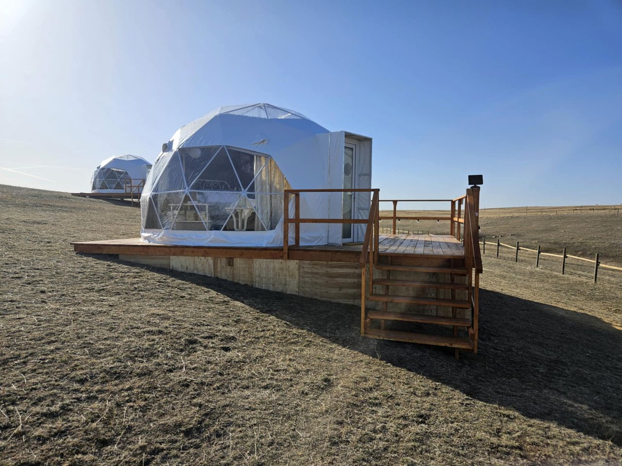 Tranquil Dome on the Calm Prairies of Alberta, Canada, near Medicine Hat and Redcliff