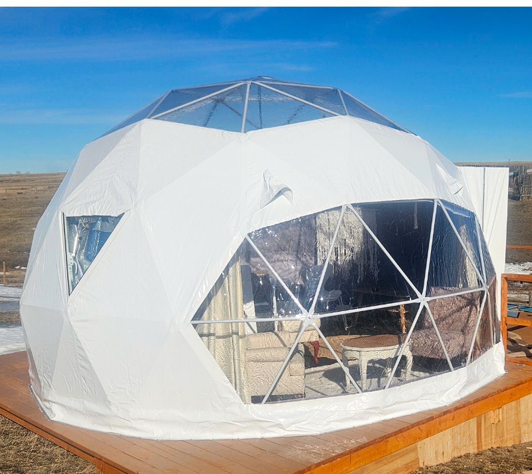 Tranquil Dome on the Calm Prairies of Alberta, Canada, near Medicine Hat and Redcliff