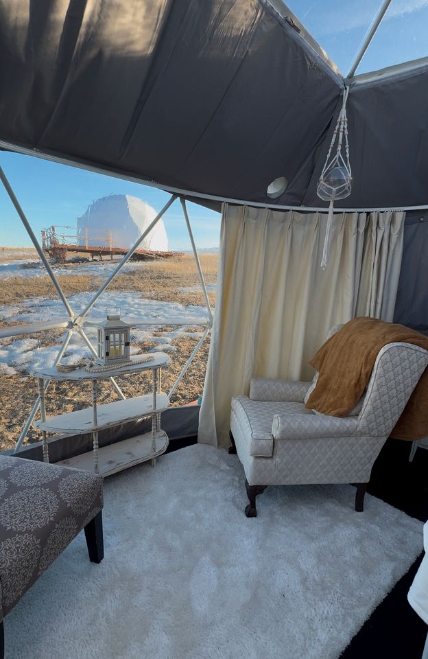 Tranquil Dome on the Calm Prairies of Alberta, Canada, near Medicine Hat and Redcliff