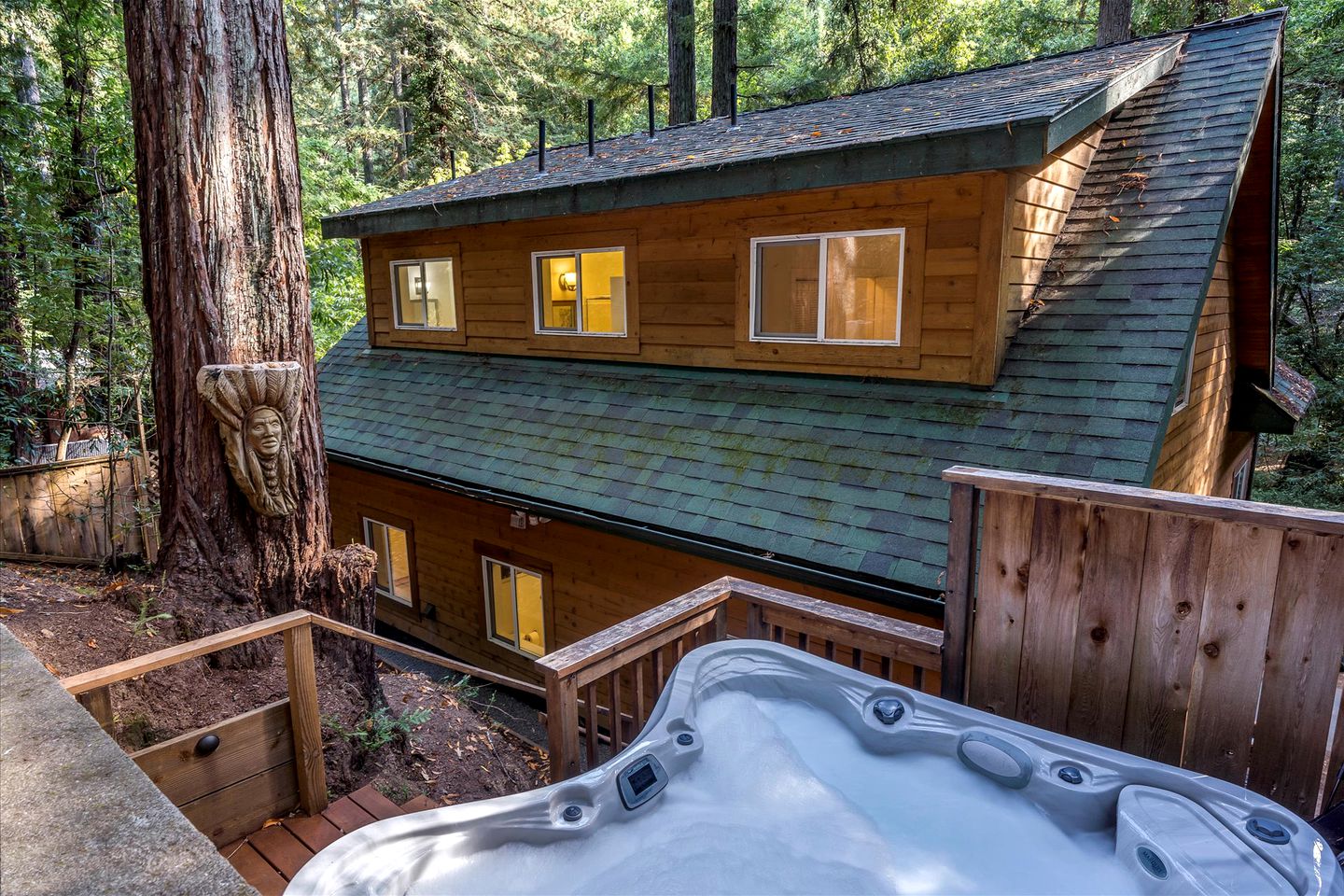 Luxury Glamping in Wooden Chalet near Rio Nido, California