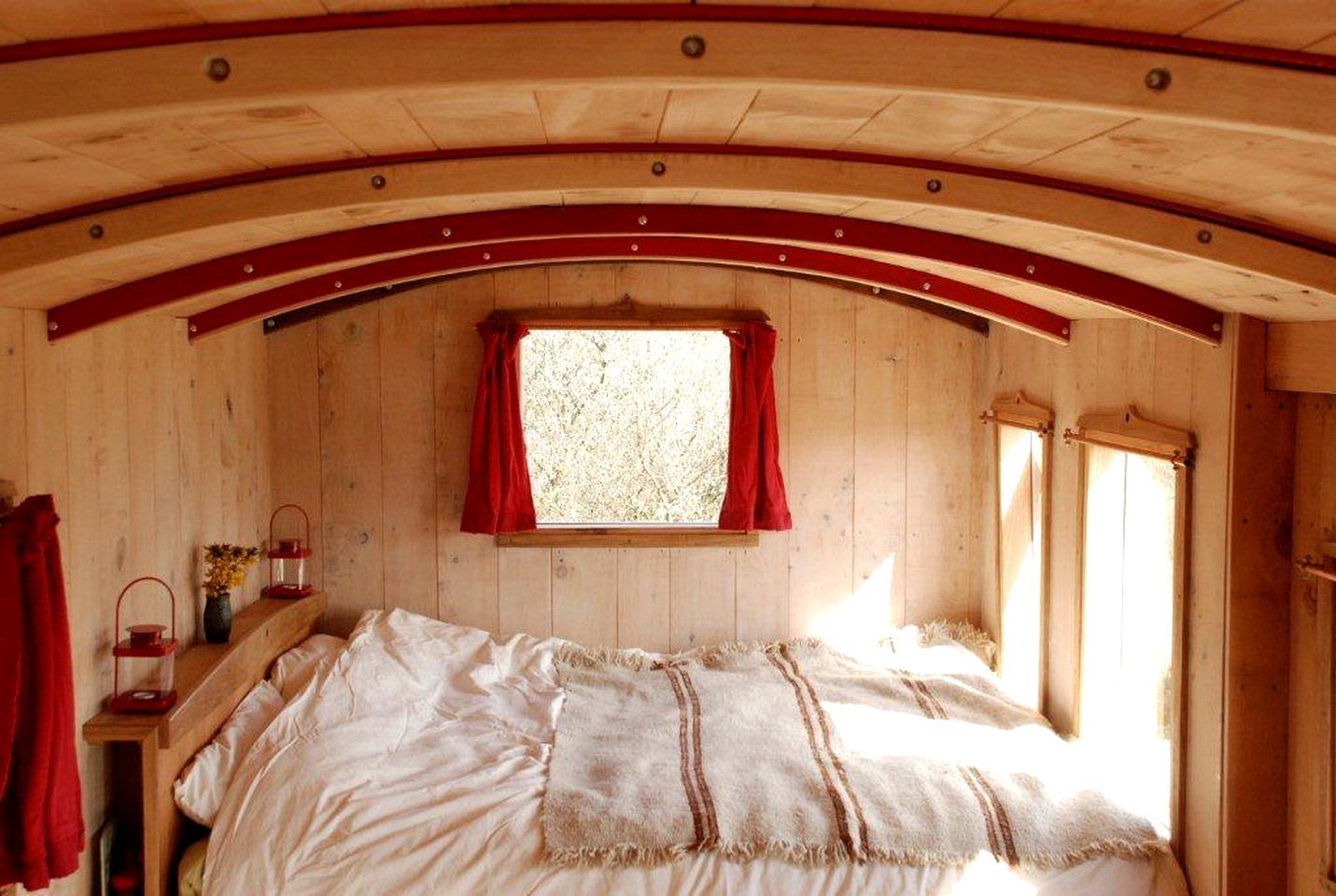 Unique Train Carriage Glamping Holiday on an Organic Farm in West Wales