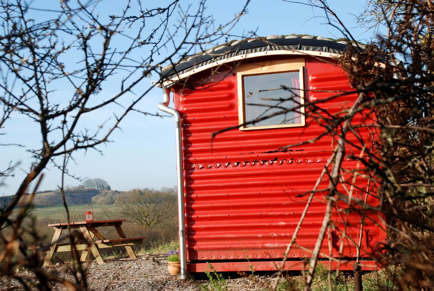 Unique Train Carriage Glamping Holiday on an Organic Farm in West Wales