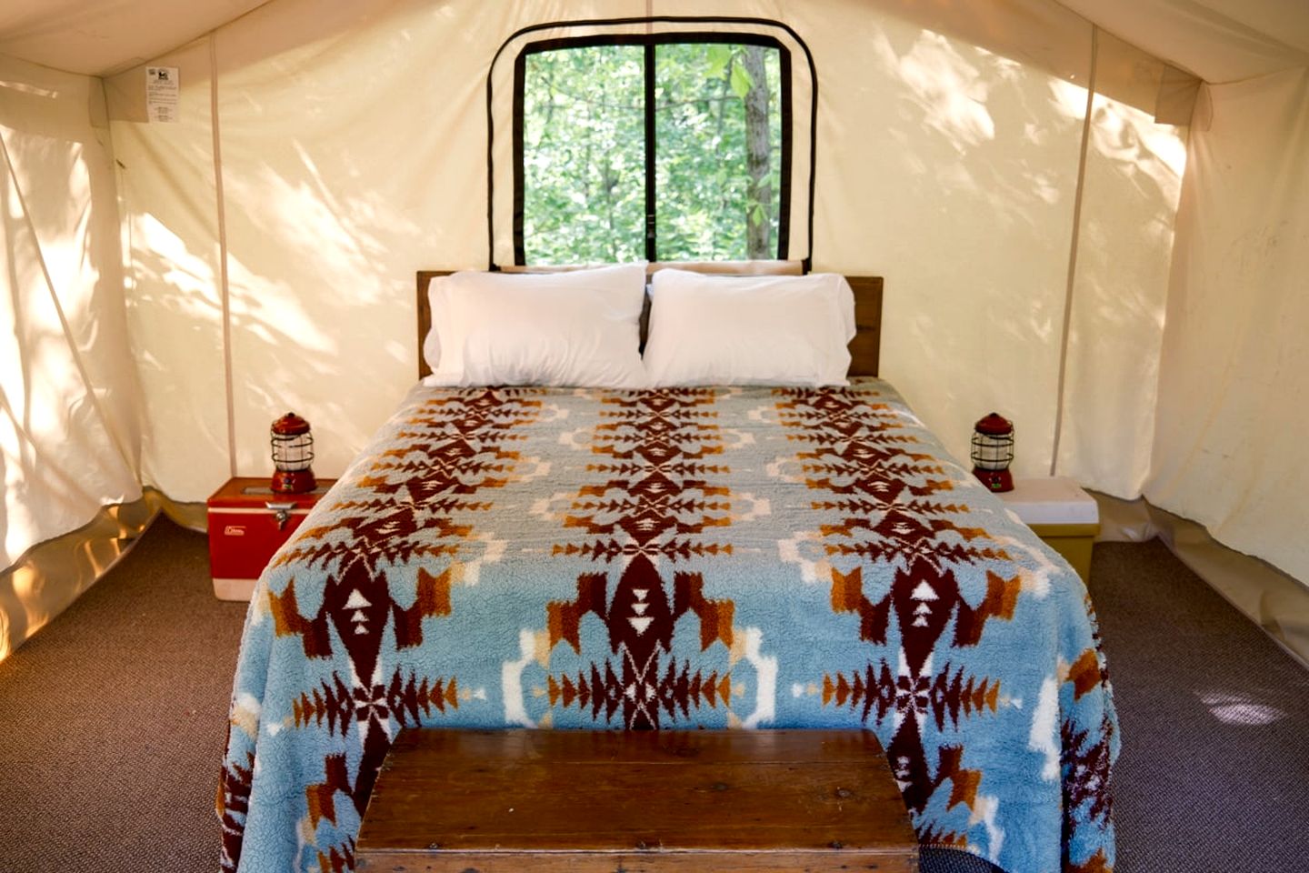 Three Quaint Glamping Tents Surrounded by Nature for a Wonderful Group Getway in Troy, Wisconsin