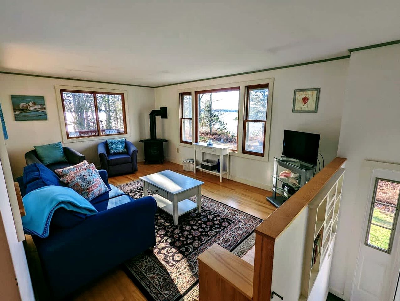 Serene Waterfront Beach House with Private Shoreline & Fire Pit Near Acadia National Park | Trenton, Maine