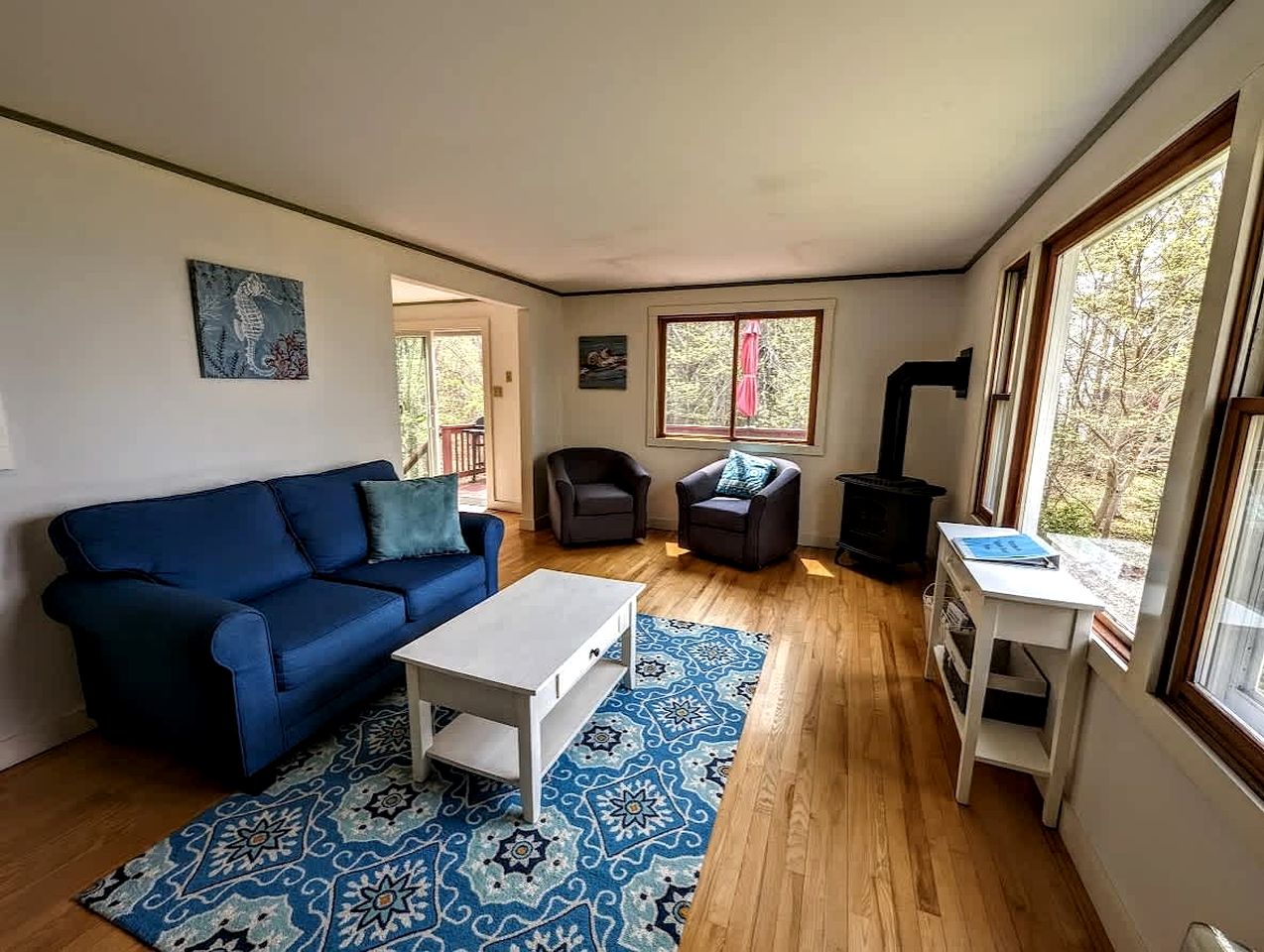 Serene Waterfront Beach House with Private Shoreline & Fire Pit Near Acadia National Park | Trenton, Maine