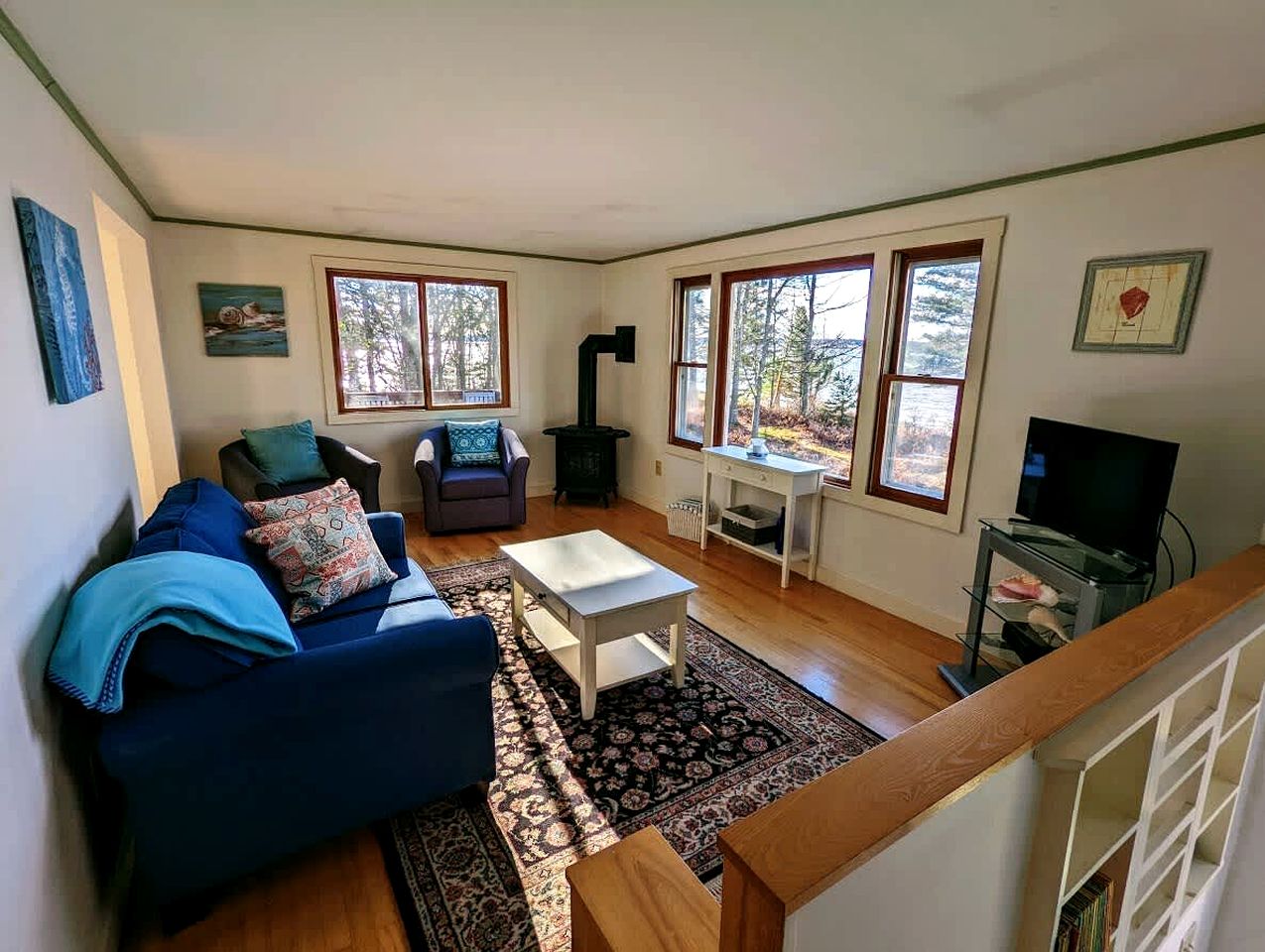 Serene Waterfront Beach House with Private Shoreline & Fire Pit Near Acadia National Park | Trenton, Maine