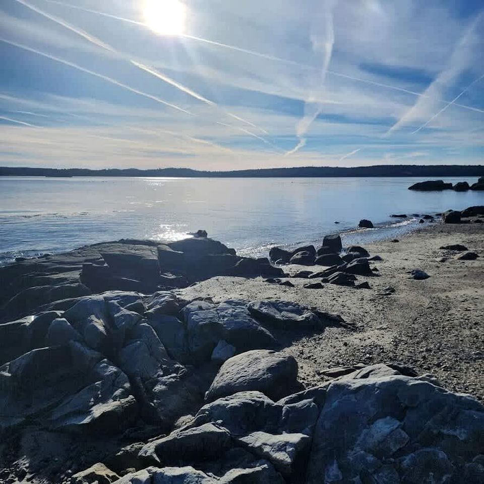 Serene Waterfront Beach House with Private Shoreline & Fire Pit Near Acadia National Park | Trenton, Maine