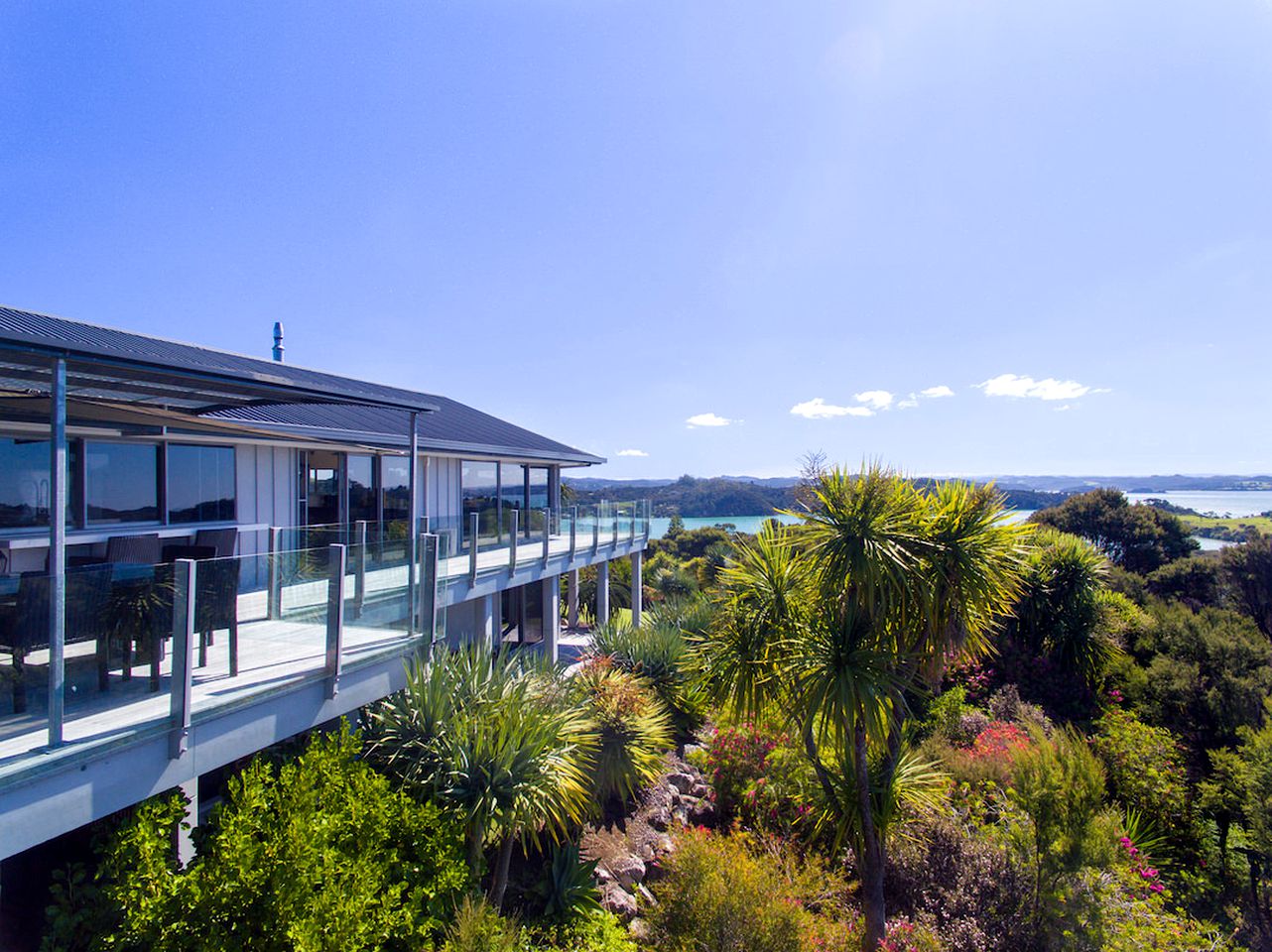 Unique Accommodation for a Couples Retreat with Ocean Views near Russell, New Zealand