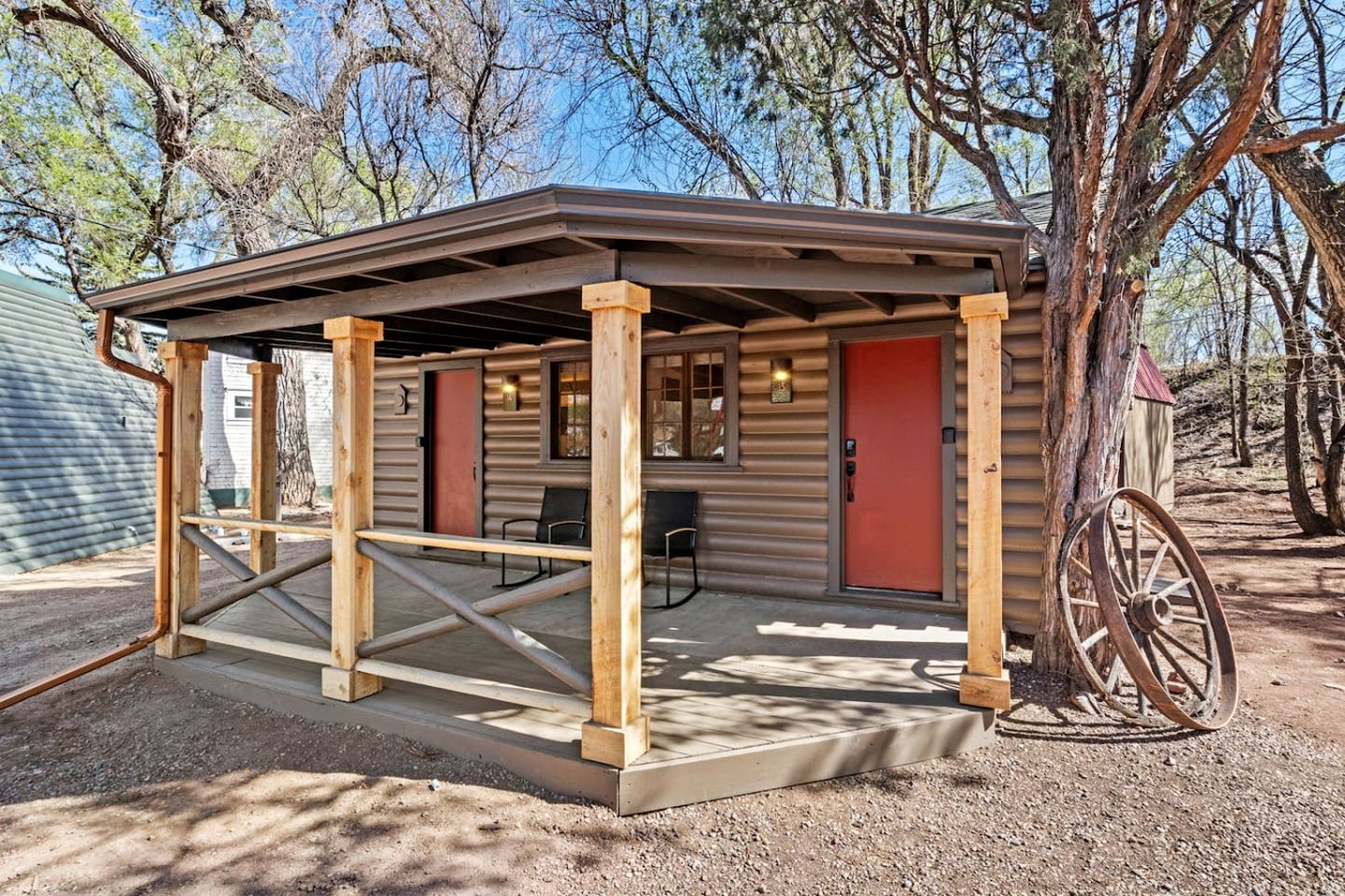Enchanting Rustic Cabins with Outdoor Gathering Areas near Garden of the Gods in Colorado Springs, Colorado