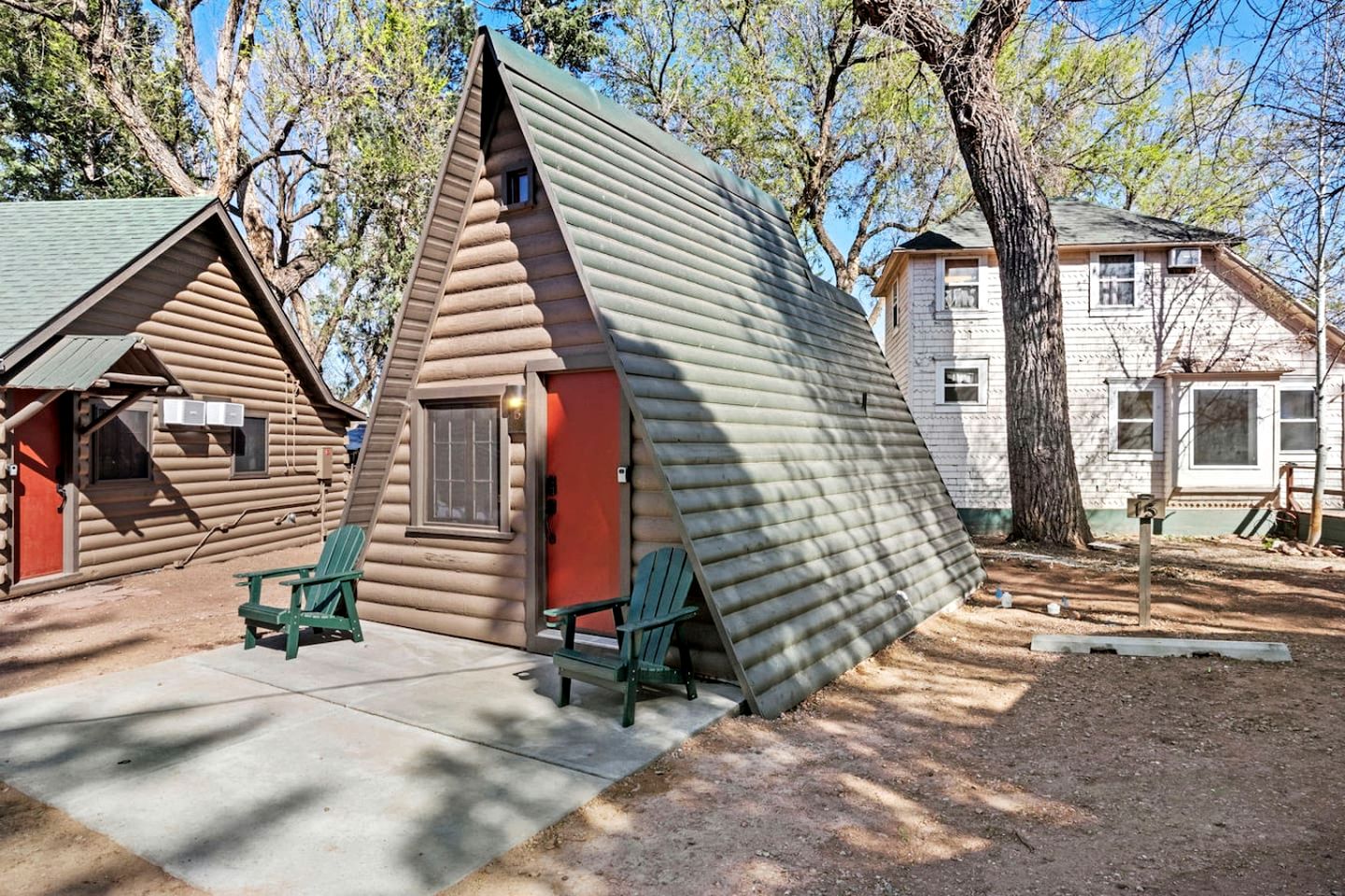 Rustic A-Frame Cabins with Modern Amenities near Garden of the Gods in Colorado Springs, Colorado