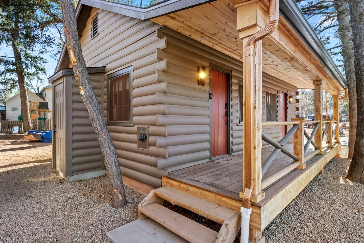Charming Nature Cabins with Relaxing Outdoor Spaces Near Garden of the Gods in Colorado Springs, Colorado